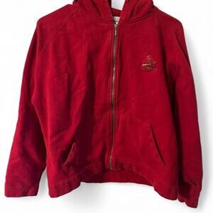 Red zip up antigua cardinals hoodie